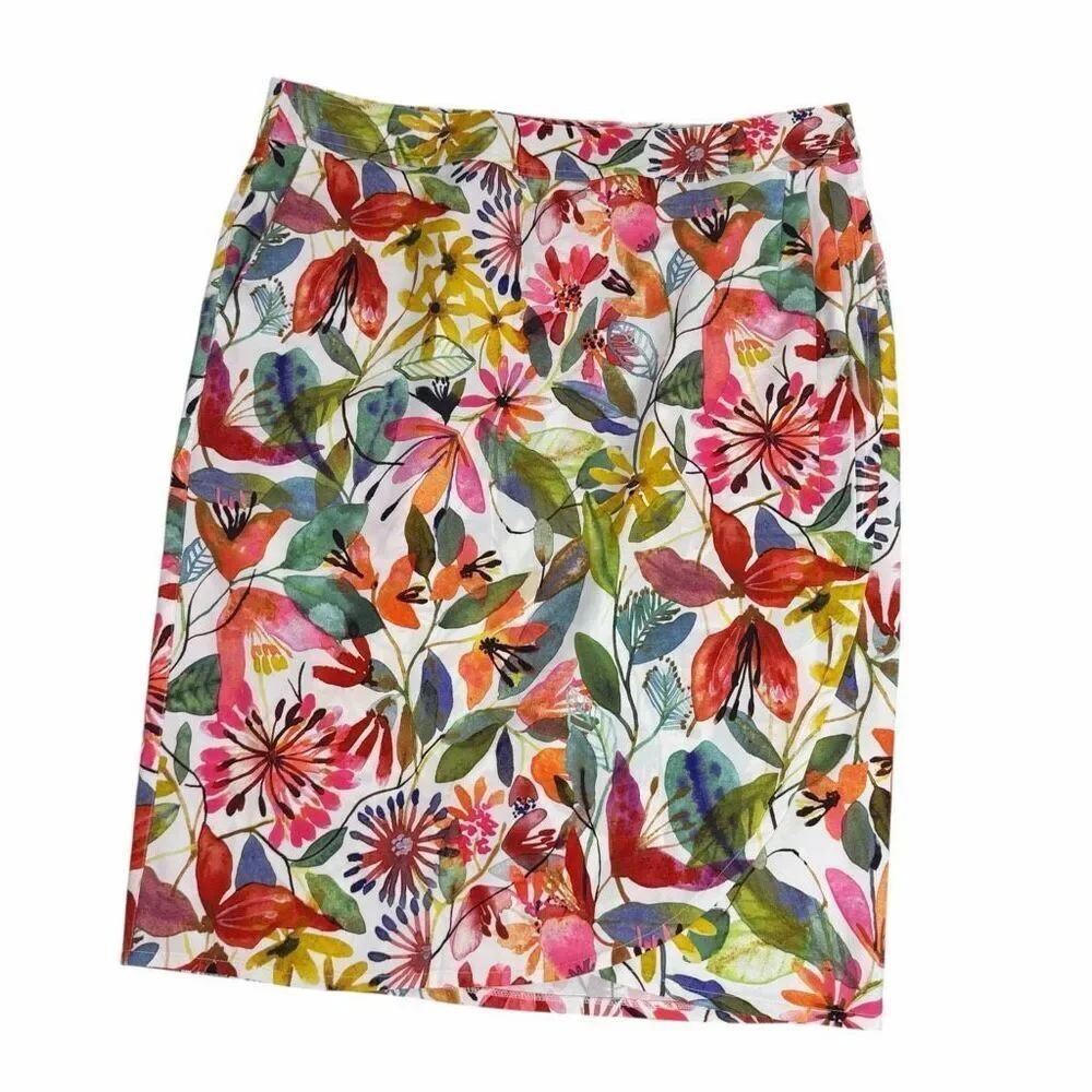 RipSkirt Hawaii Women's Wrap Skirt Size XL Wildflower Watercolor